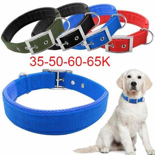 Vòng cổ đệm cho chó - Vòng Cổ Vải Màu Lót Da Mềm Cho chó - Vòng cổ cho chó (hàng Khóa vuông khỏe đẹp)