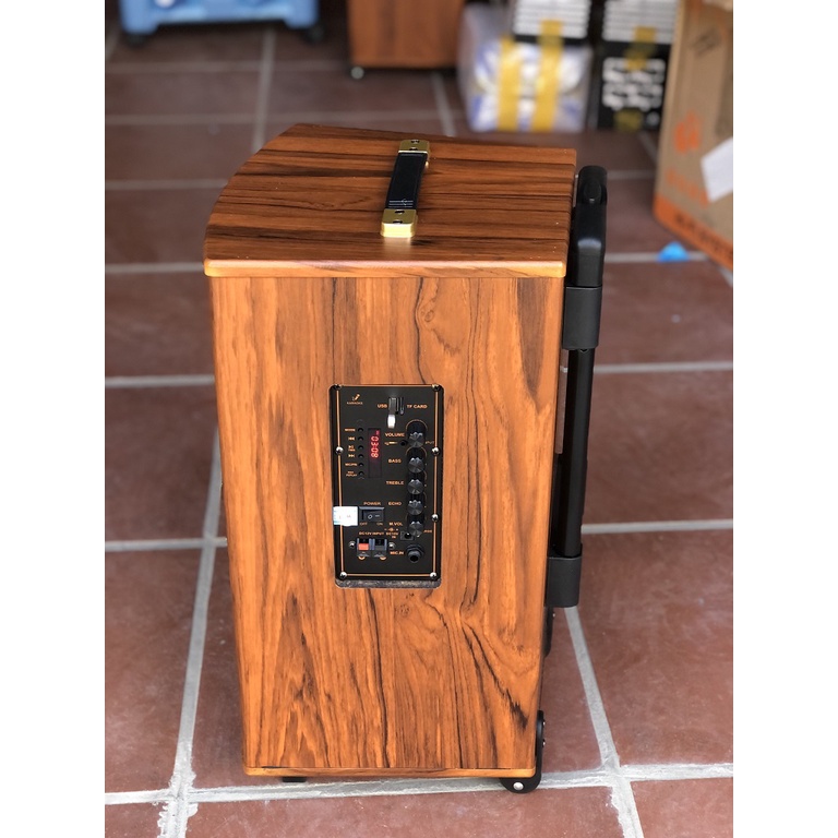 Loa Kéo JBL Bass 25 Vỏ gỗ Cao Cấp đời 2022 - Tặng 2 Micro UHF siêu hút âm