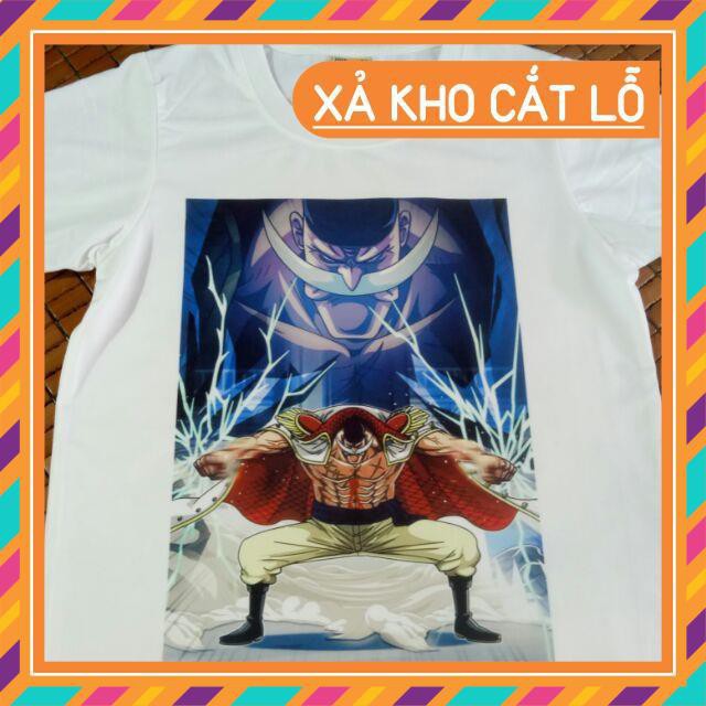 (SALE) (XẢ KHO) ( Ảnh Thật ) Áo thun one piece râu trắng cực chất Vải Cotton Thái S036