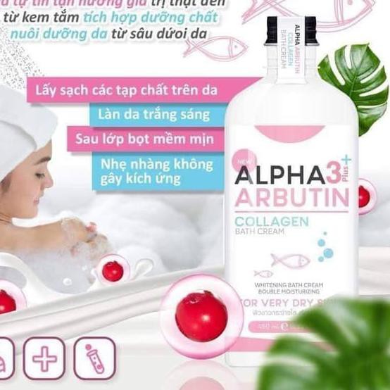 (Hàng Mới Về) Kem Dưỡng Trắng Da Chứa Collagen Alpha Arbutin 3 Plus 350ml