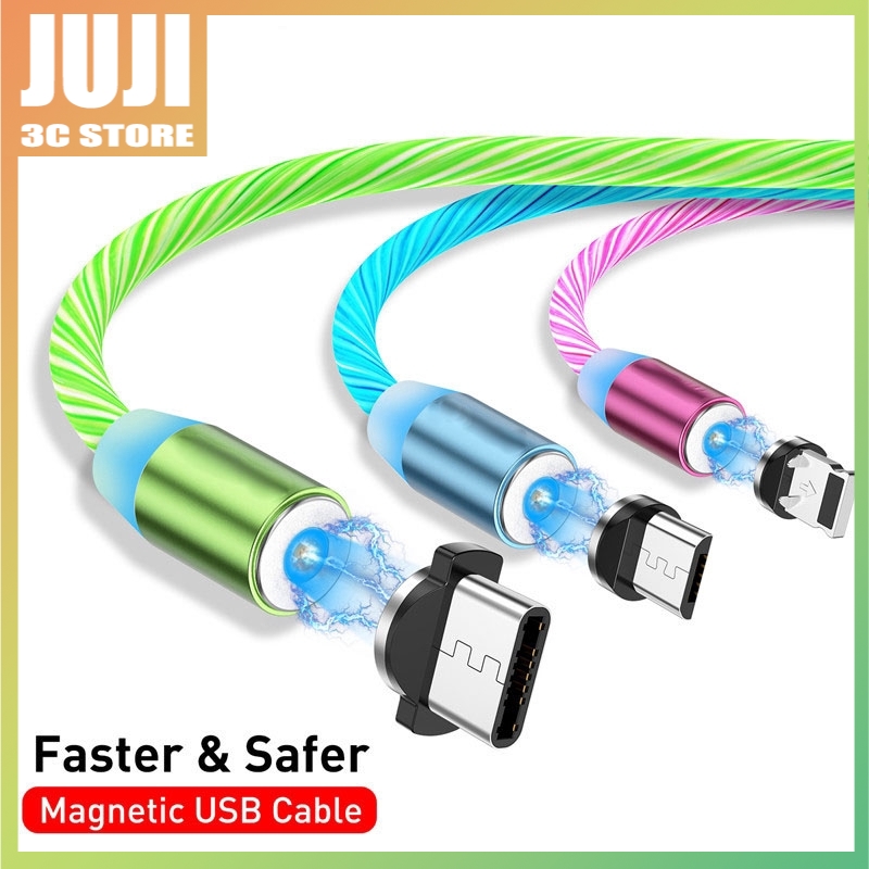 Cáp Sạc Nam Châm Có Đèn Led Cho Iphone Android Type-C