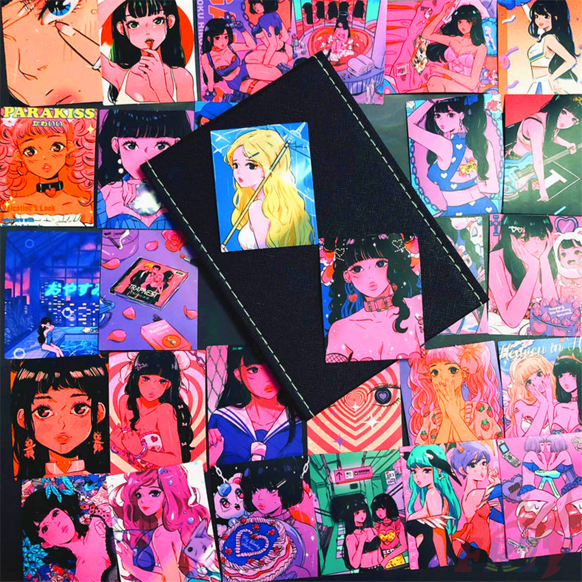 Bộ Sticker Dán Tường Chống Nước Diy Hình Cô Gái Tokyo Girl (A-20; B-30; C-36 cái)