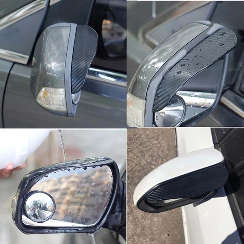 Ốp Gương Chiếu Hậu Xe Hơi Bằng Sợi Carbon Chống Nước Mưa Tiện Dụng