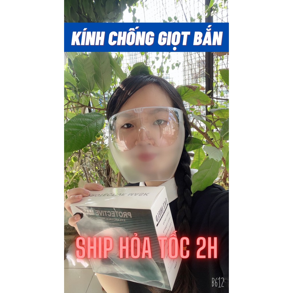 Kính Chống Giọt Bắn Phòng Dịch FACE SHIELD 🍀FREESHIP🍀 Kính bảo hộ chống dịch