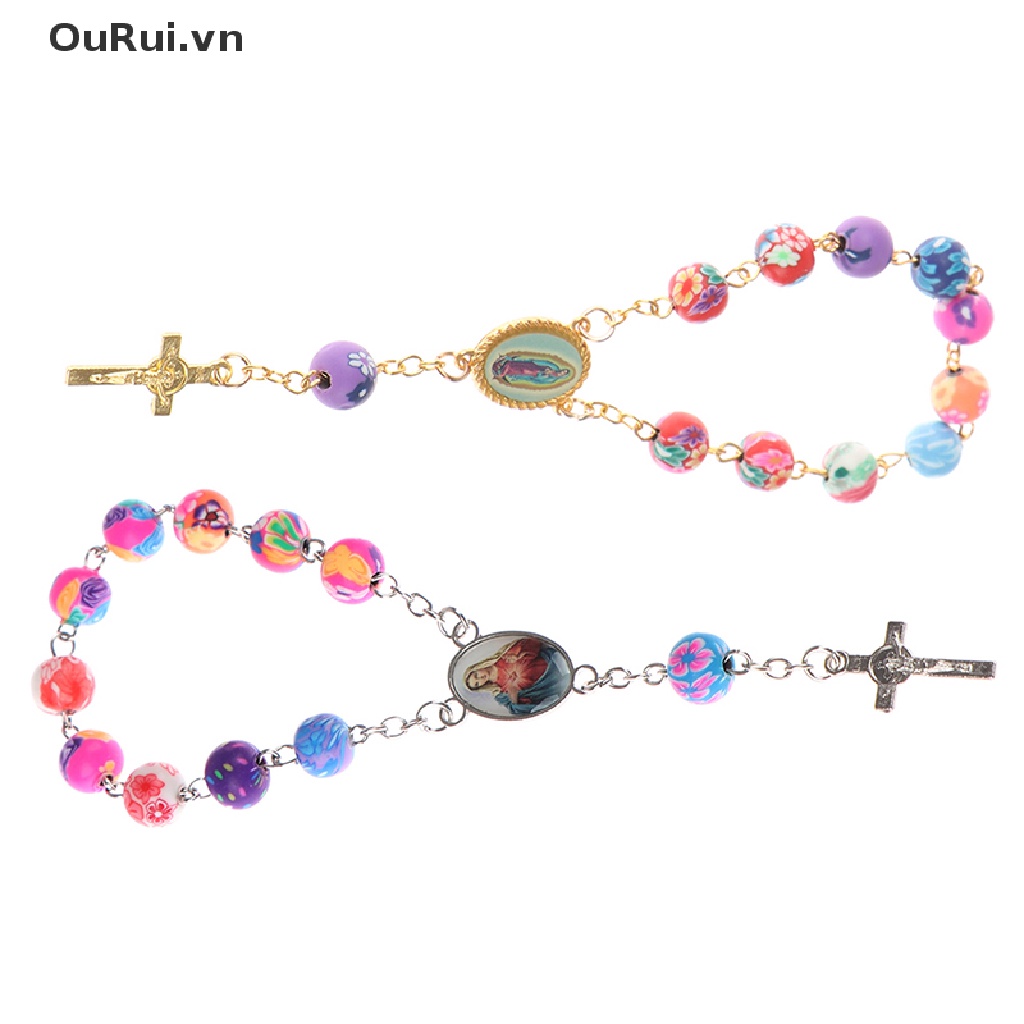 {RUI} Vòng Tay Chuỗi Hạt Công Giáo Đức Mẹ Mary Christian {OuRui.vn}