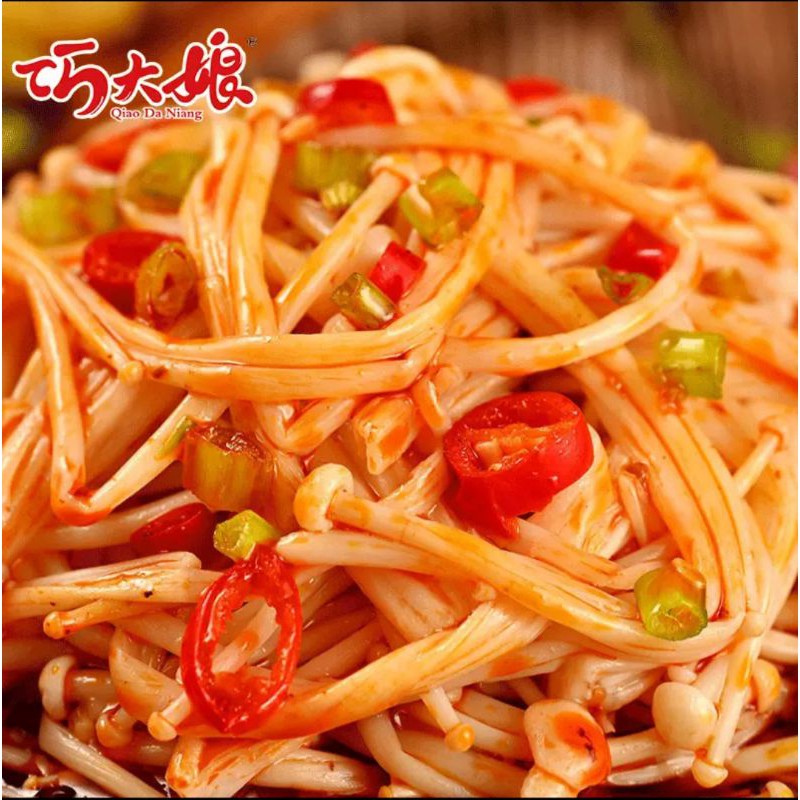 1 Gói Nấm Kim Châm Sốt Cay - Siêu Ngon Gói 22gr