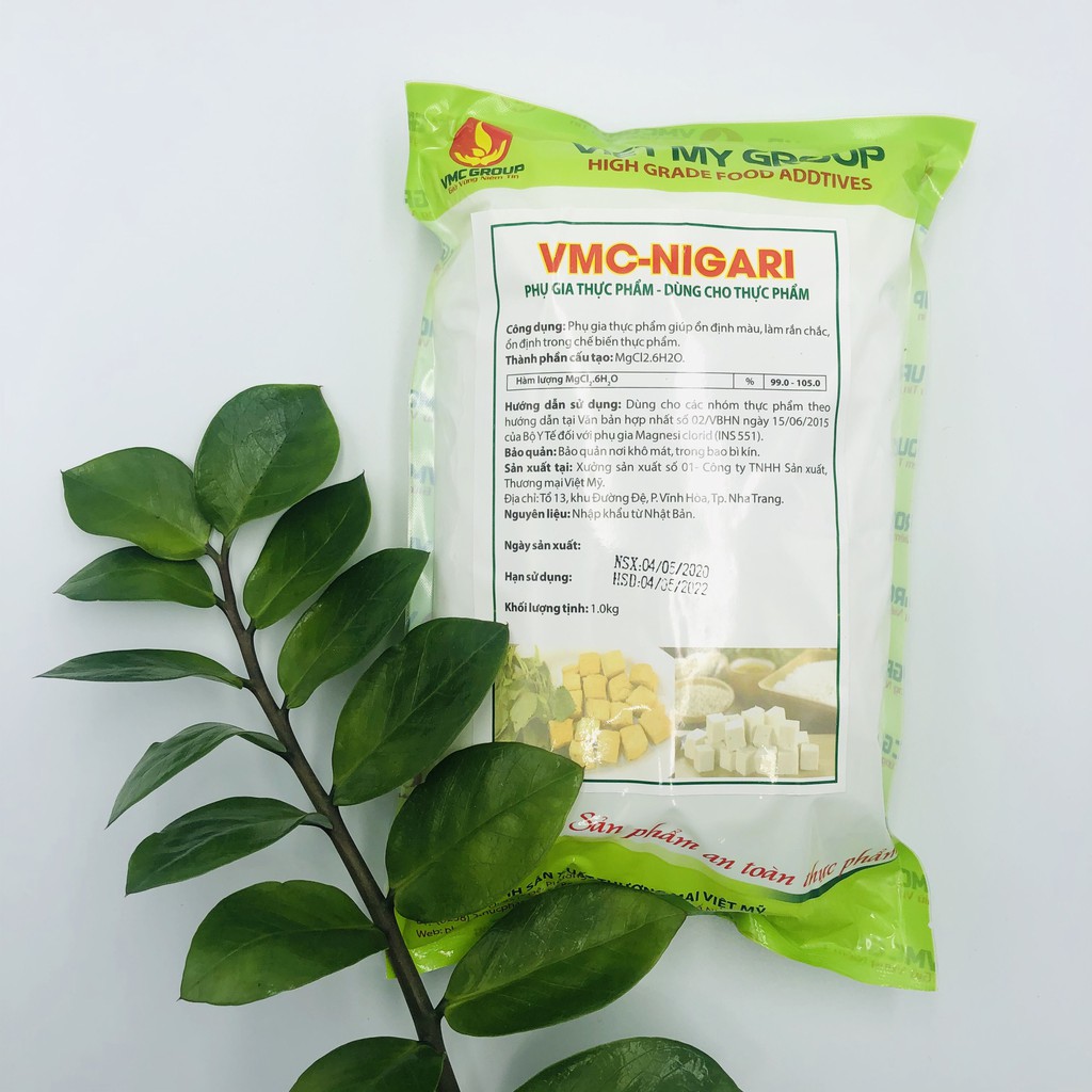 Đậu Phụ - tào phớ Muối tạo đông tụ nhanh cho đậu phụ vmc nigari- phụ gia an toàn
