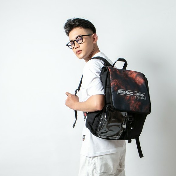 (MỚI) Balo phản quang MIDORI chống nước UNISEX học sinh, sinh viên, hình thật shop chụp