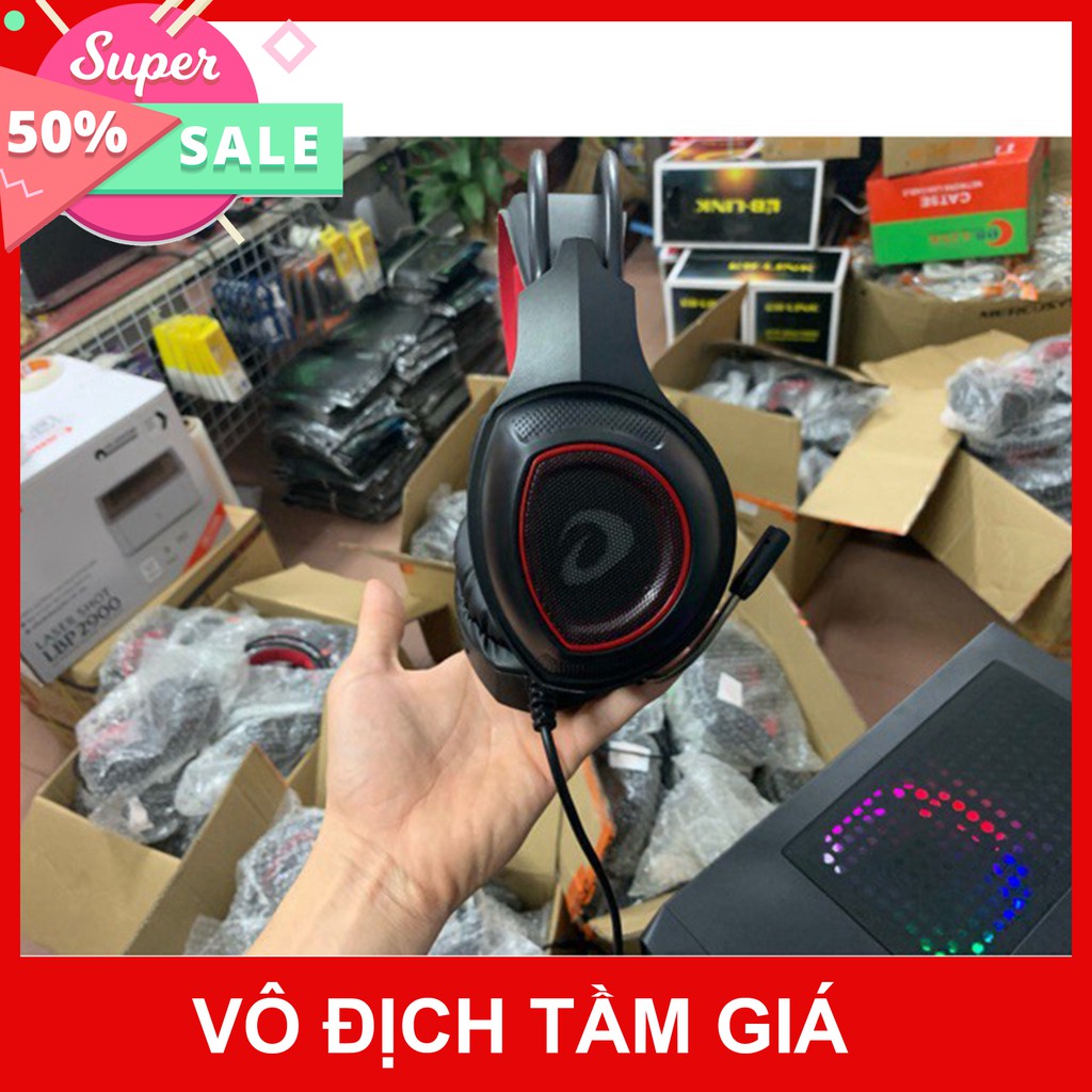 Tai Nghe DareU VH350SE jack 3.5 - Âm Thanh Sống Động - Có đèn led - Dùng được cho điện thoại - Bảo hành 12 tháng