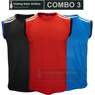 Combo 3 Áo thun nam thể thao sát nách