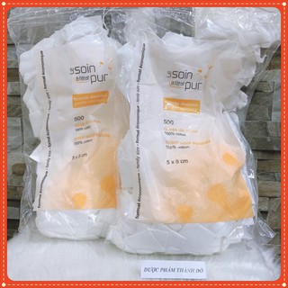 BÔNG TẨY TRANG TETRA LE SOIN LARETAT PUR 500 MIẾNG CỦA PHÁP