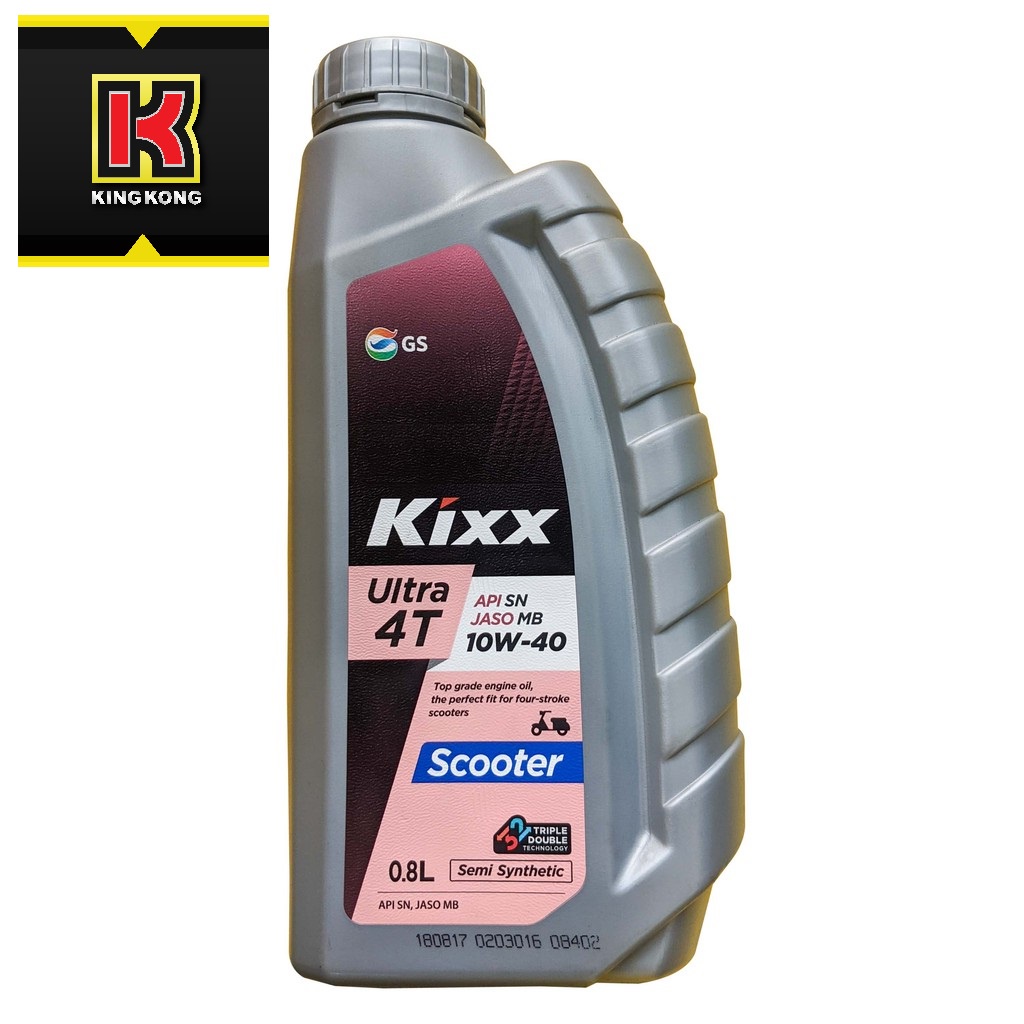 Combo Nhớt xe tay ga và nhớt hộp số Kixx 5W-40 tổng hợp 800ml