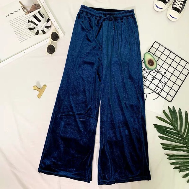 QUẦN NHUNG ỐNG RỘNG CÓ SIZE ĐẠI (KÈM HÌNH THẬT)