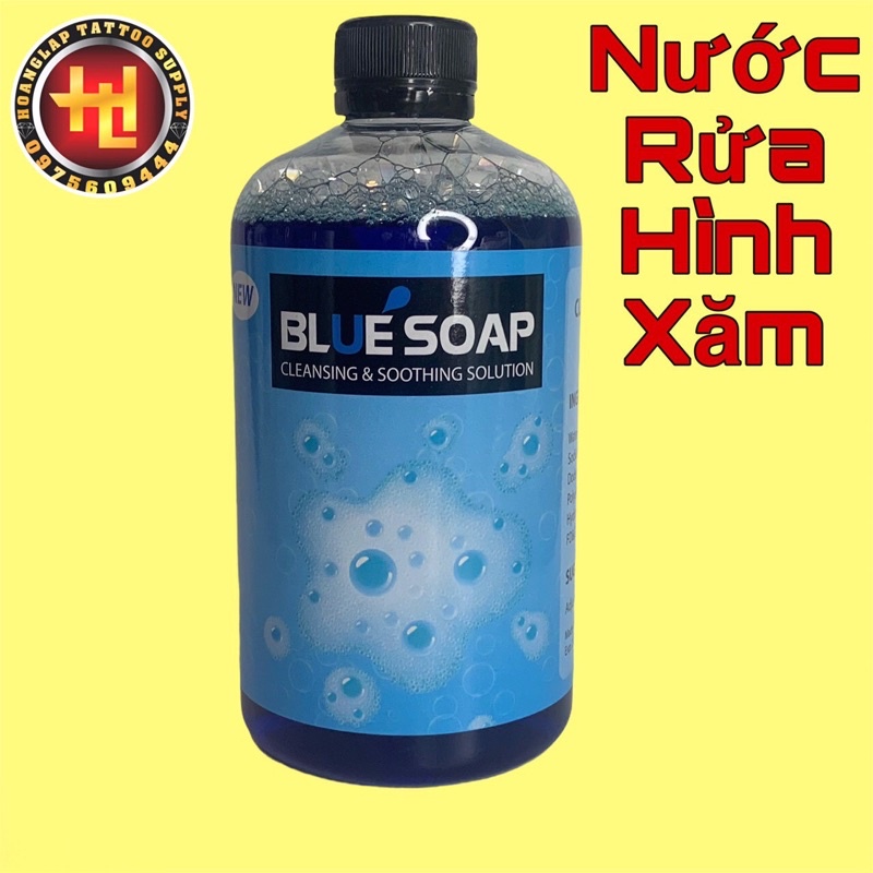 Nước rửa vệ sinh hình xăm Blue Soap, Green Soap
