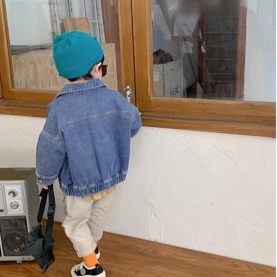 Áo khoác bò bo chun cho bé sành điệu