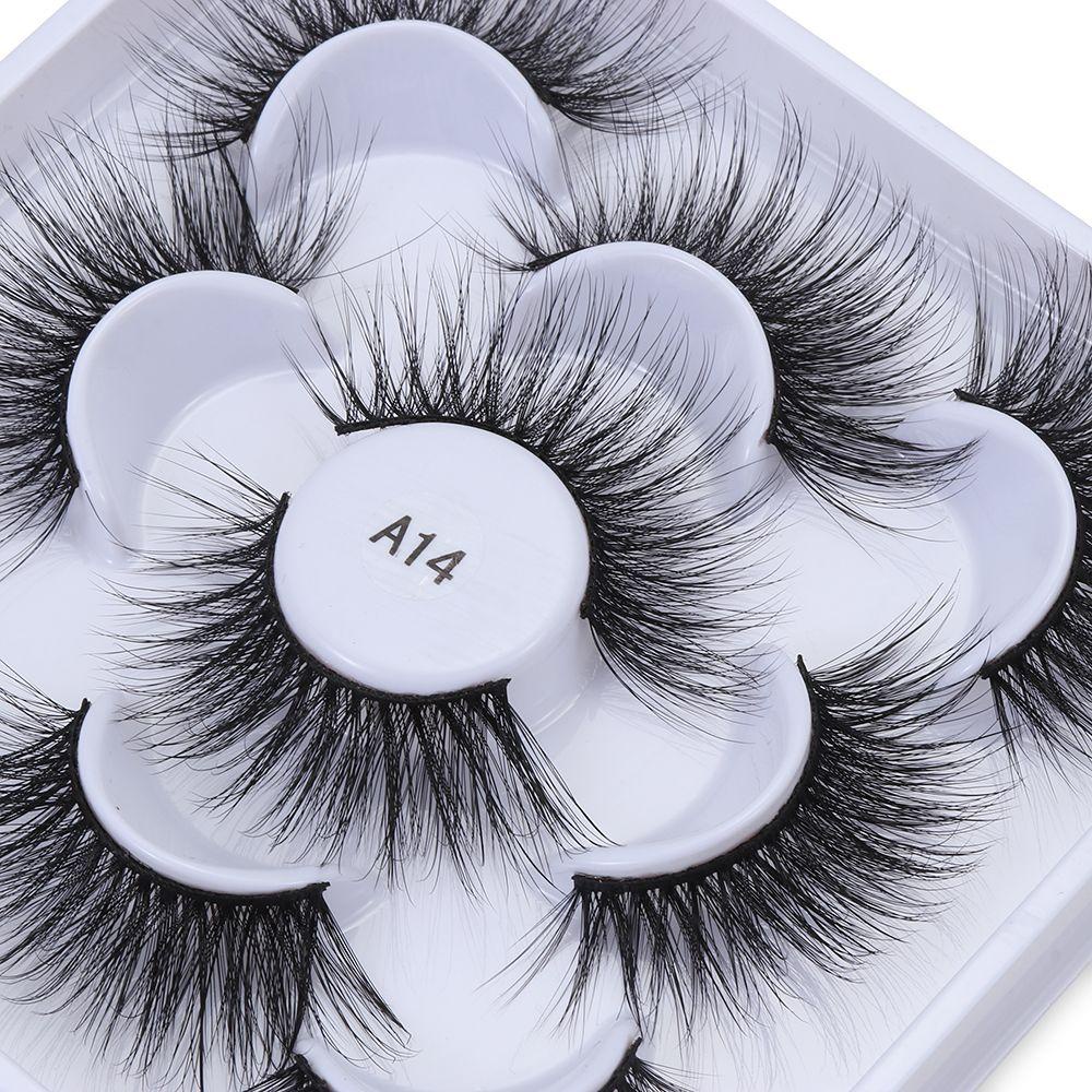 Bộ 5 Cặp Lông Mi Giả SKONHED Mềm Mại Và Dày Dặn