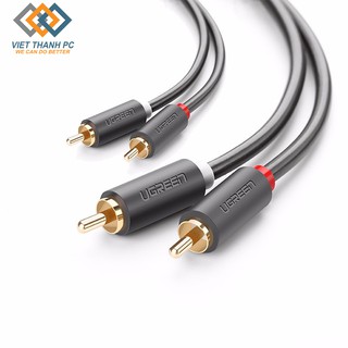 Cáp av hoa sen 2 đầu rca 1.5m chính hãng ugreen 30747/10517/10518/10519/20520