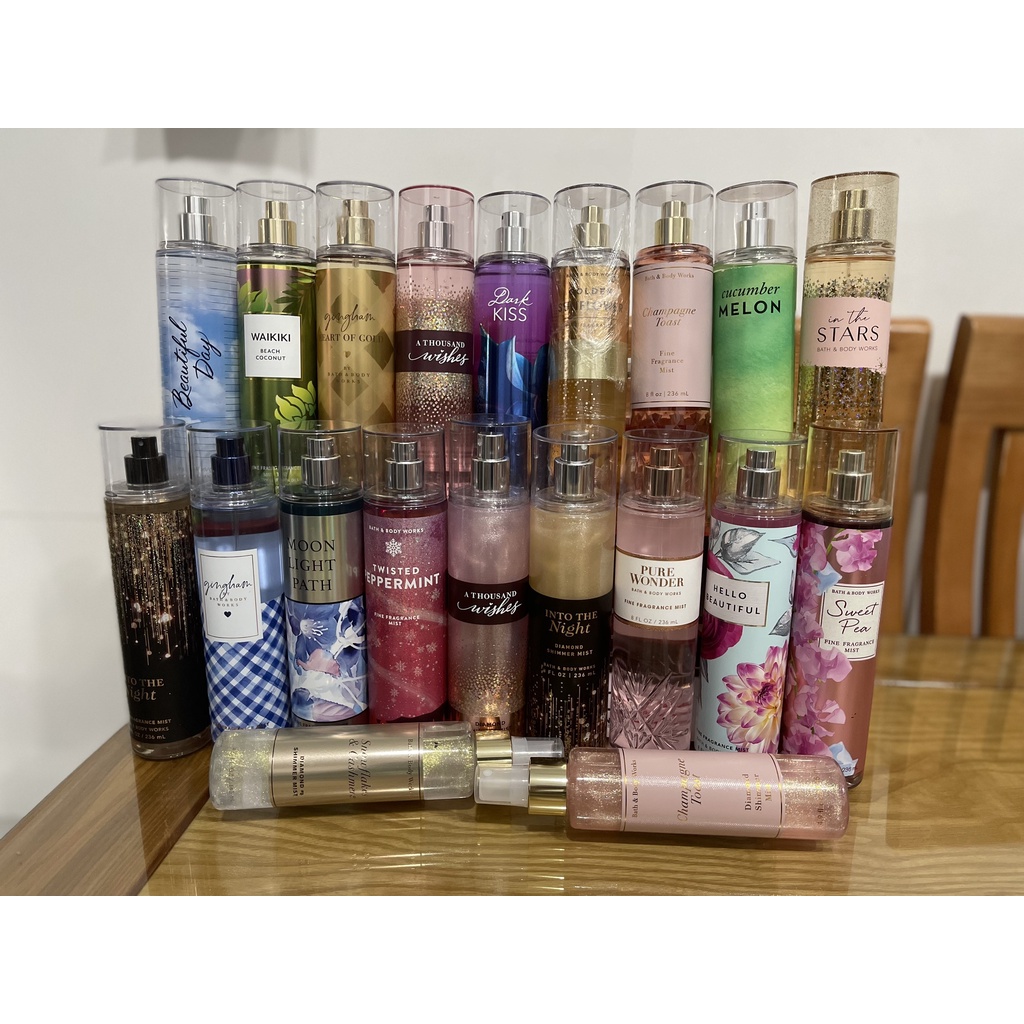 (BILL US) - XỊT THƠM - BODY MIST BBW - BATH & BODY WORKS