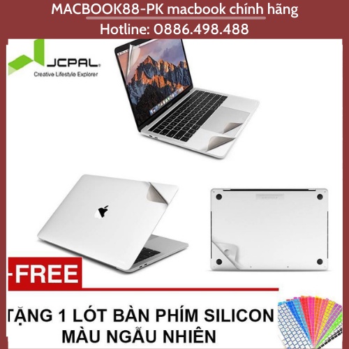 Bộ Dán Macbook chính hãng JCPAL 5 In 1 Silver - (Đủ Dòng)