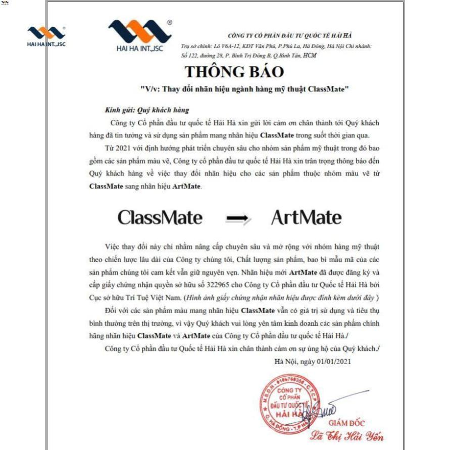 Bút sáp màu CLASSMATE CR201/202/203  .