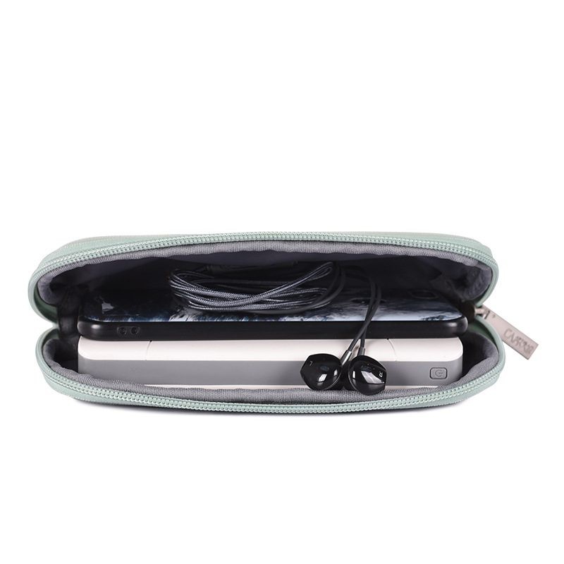 Túi mini Canvas Artisan đựng đồ sạc và chuột – Lux 2 – Da bóng