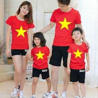 Áo cờ đỏ sao vàng gia đình