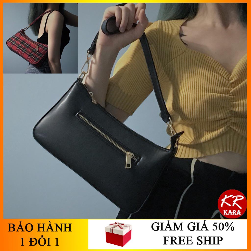 (HOT) Túi Kẹp Nách Nữ Vintage Hottrend KR 180- 5 Màu Lựa chọn, Chất liệu cao cấp, Có 2 Dây- KARA 180