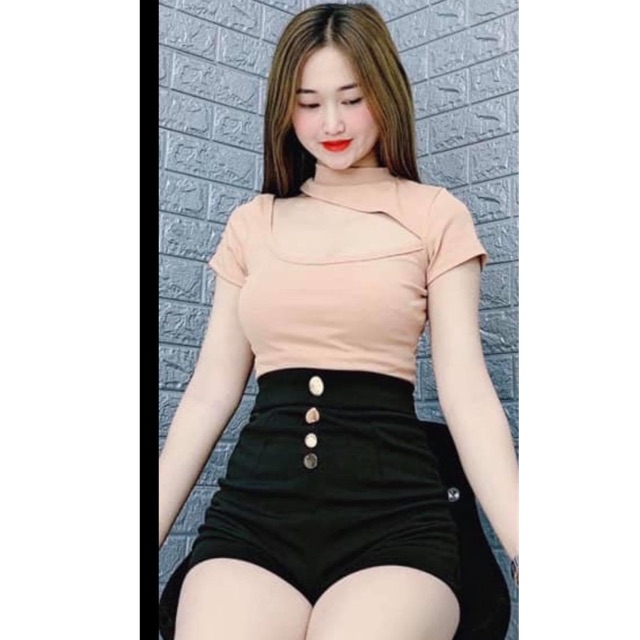 ÁO KIỂU KHOÉT NGỰC (có mút ngực) #bigsize 60-85kg (3 size: L/XL/XXL)