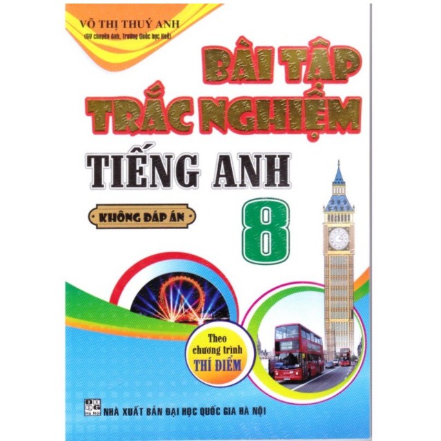 Sách - Bài Tập Trắc Nghiệm Tiếng Anh Lớp 8 (Không đáp án)