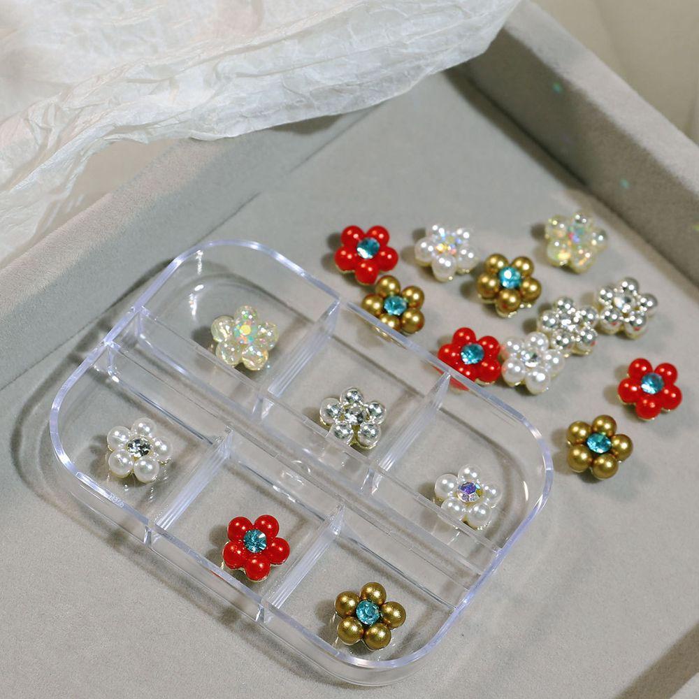 Phụ Kiện Hoa 3D Nhiều Màu Sắc Dùng Trang Trí Móng Nghệ Thuật Thời Trang