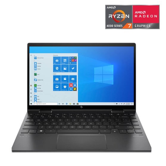 Laptop HP ENVY x360 Convertible (171N3PA)/ Black/ AMD Ryzen R7-4700U/ Ram 8GB/ SSD 256GB/ 13.3 inch FHD Touch