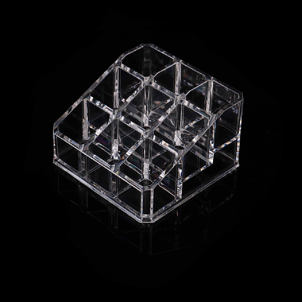 Khay Đựng Son Môi 9 Ngăn Bằng Acrylic Trong Suốt Tiện Dụng