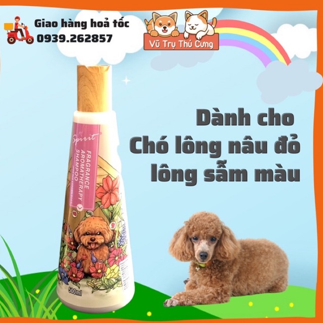 Sữa tắm nước hoa thơm lâu cho Chó mèo Spirit nắp gỗ 500ml