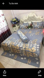 Bộ ga gối chăn poly
