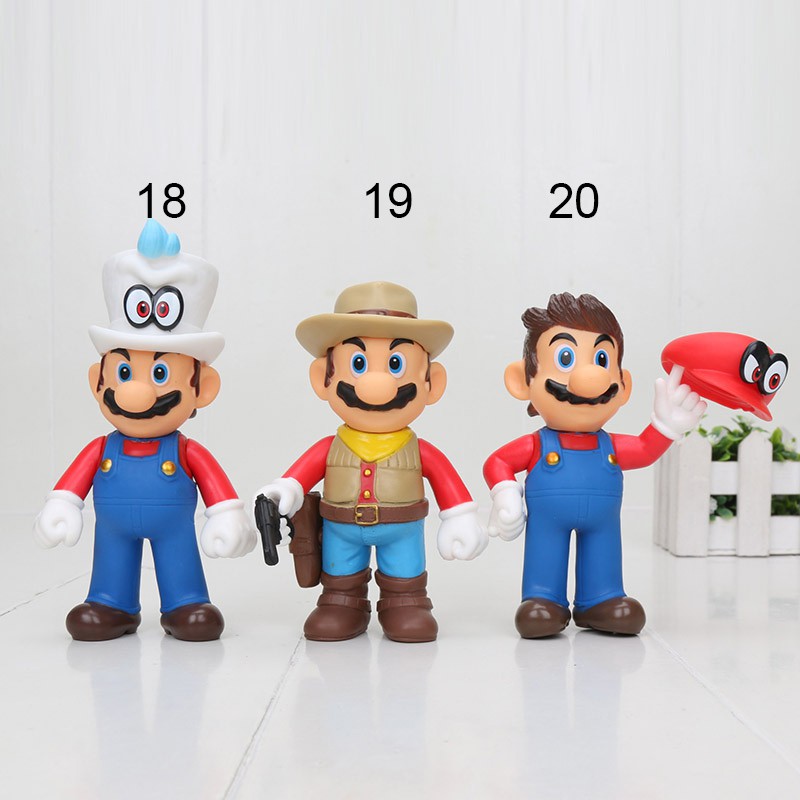 20styles Mô hình tượng nhân vật Mario nhiều kiểu dáng