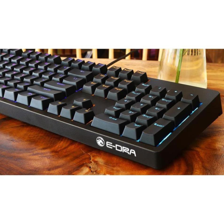 Bàn phím cơ  EDRA EK3104 - Phiên bản 2021 - Huano Switch - Led RGB - Màu đen - Blue/ Brown/ Red Switch - Bảo hành 2 năm | BigBuy360 - bigbuy360.vn