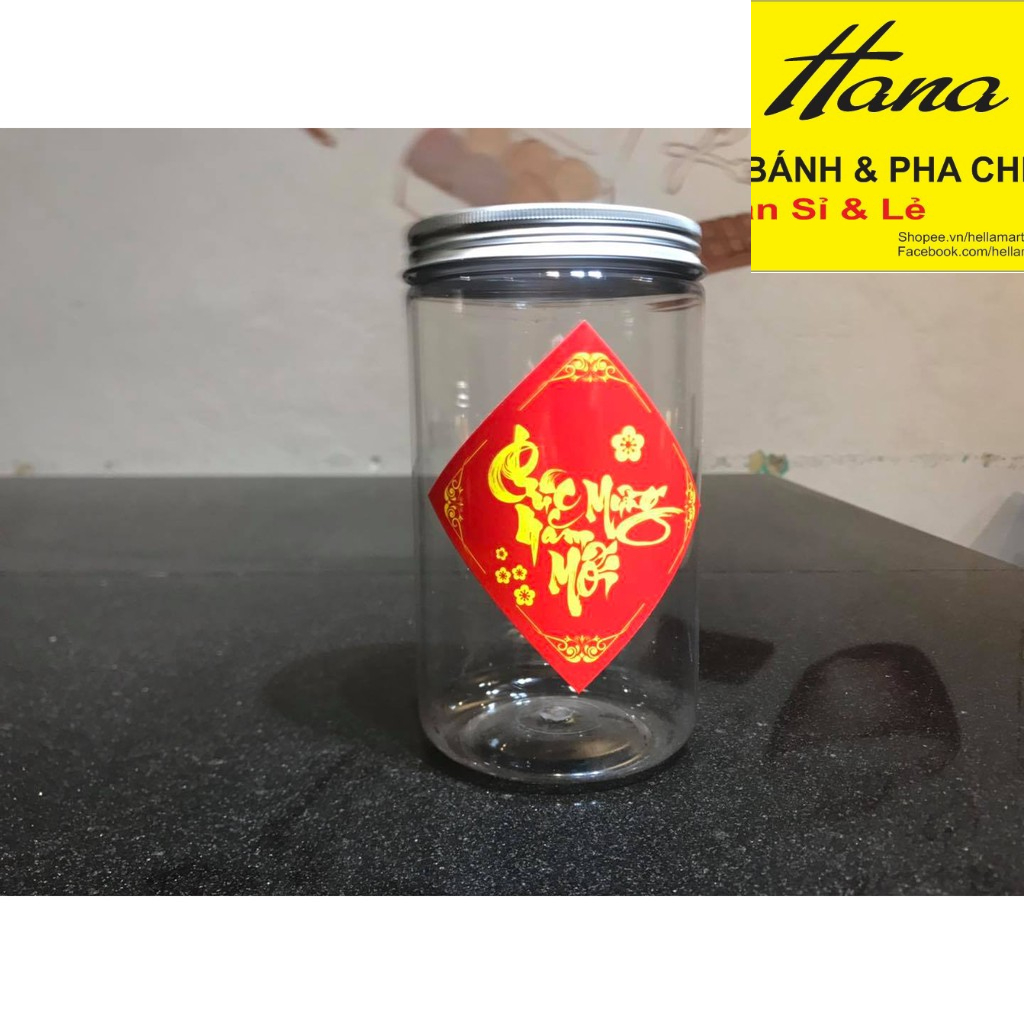 Hộp nhựa Pet nắp nhôm các cỡ ( không kèm tem dán )