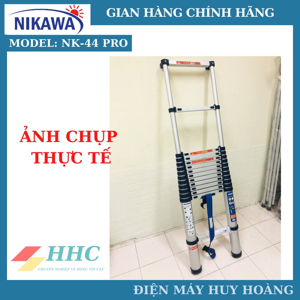 Thang nhôm rút gọn, Thang nhôm rút đơn Nk-44 New, NK-44 Pro model 2021