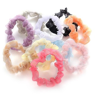 Buộc tóc Srunchies mini giao màu ngẫu nhiên 1 cái .