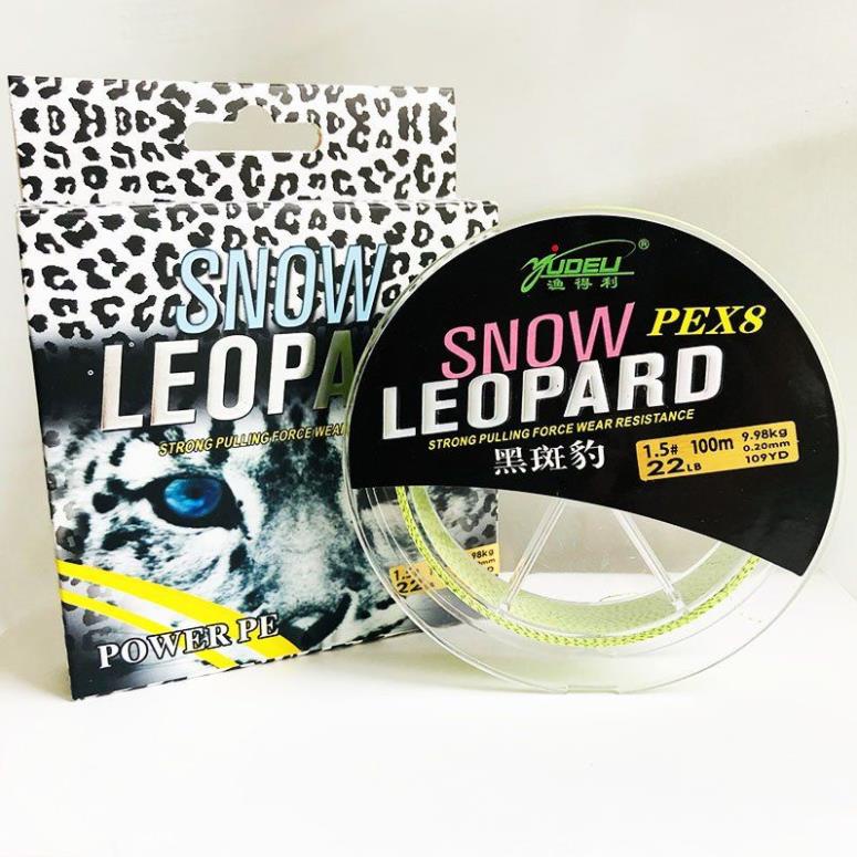 DÙ LURE PE X8 SNOW LEOPARD 100m MỀM MỊN