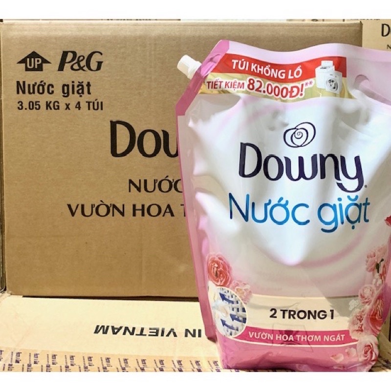 Nước giặt Downy túi 3,05kg Vườn hoa thơm ngát/ Biển xanh tươi mát/ Khử Mùi Ẩm Mốc