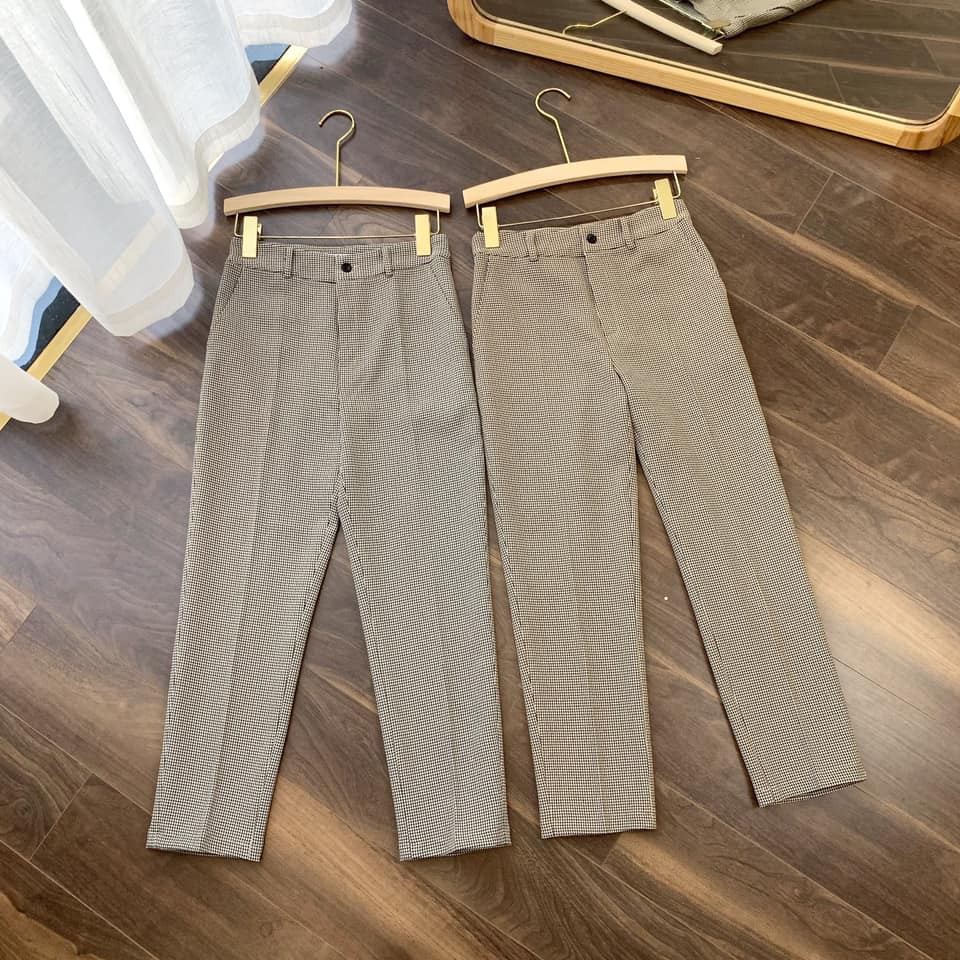 [Mã SKAMFA06 giảm 10% tối đa 50K đơn 0Đ] Quần âu kẻ nhỏ hai màu q257