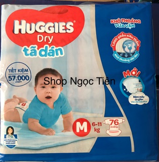 Bĩm/tã Dán Huggies M76