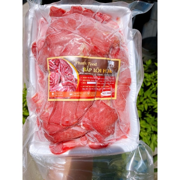 Bắp bò hoa thái lát 500g/gói - Thực phẩm sạch - Đồng Tiến Food