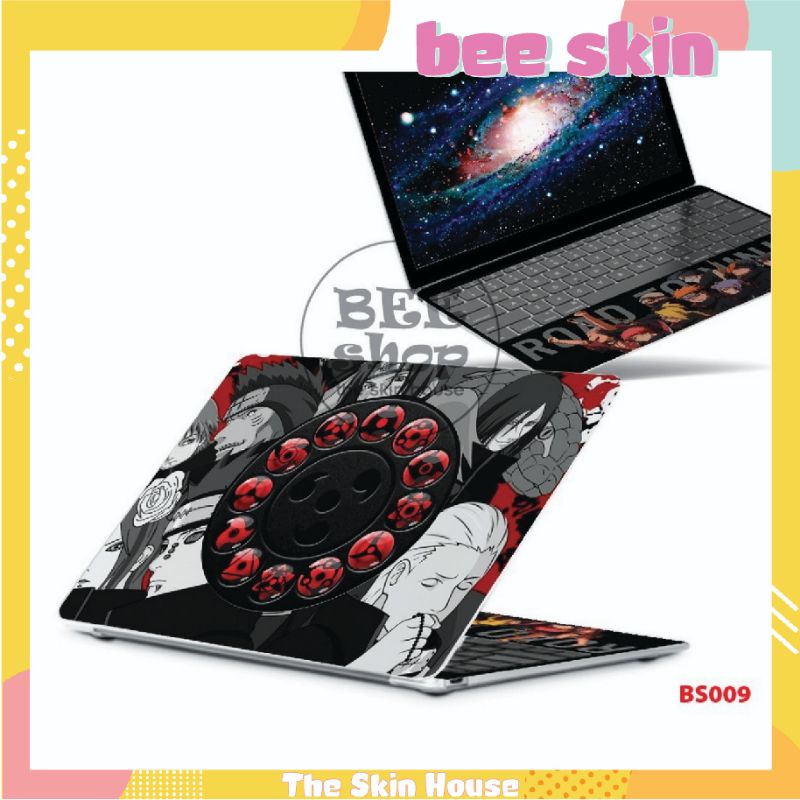 Decal dán laptop BEE SHOP mẫu NARUTO cho Macbook/HP/ Acer/ Dell /ASUS