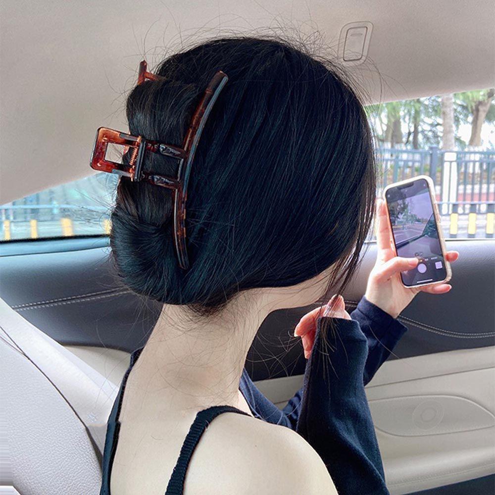 NICKOLAS Kẹp Tóc Cá Mập Màu Sắc Ngọt Ngào Phong Cách Vintage Cho Nữ