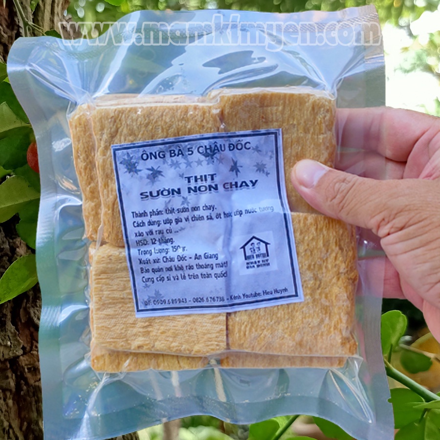 150gr Sườn Non Chay Loại Đặc Biệt Thơm Ngon Hiệu Ông Bà 5 Châu Đốc