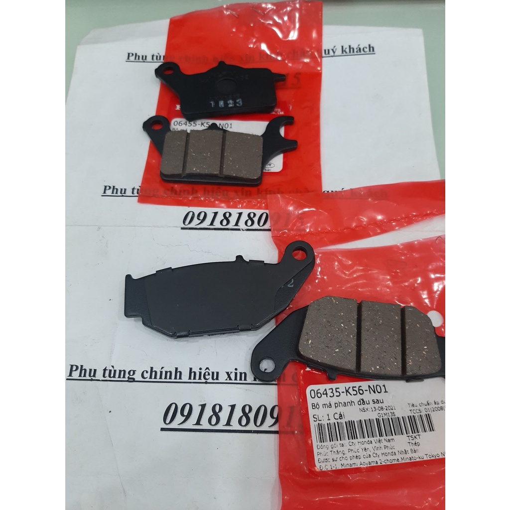 Má phanh Bố thắng trước Winner X chính hãng honda