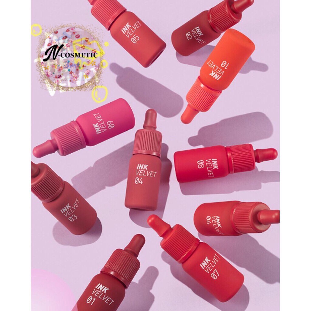 ( Sẵn 1-16 - Mới 2019 ) Son kem Peripera Ink Velvet Lip Tint