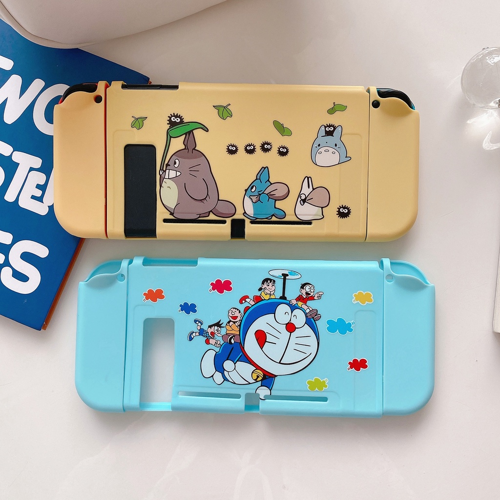 Ốp máy chơi game cầm tay Nintendo NS chống rơi hình Doraemon dễ thương